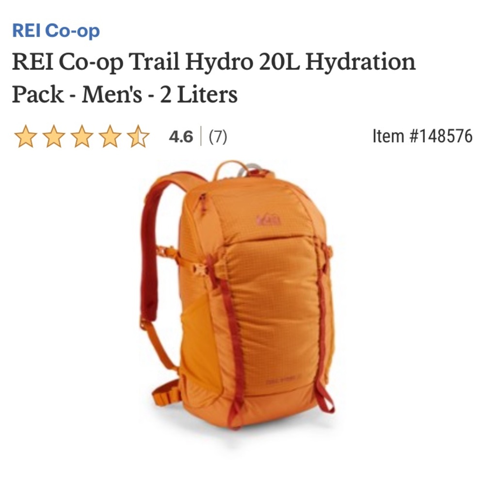 REI Trail Hydro 20 Pack with bladder